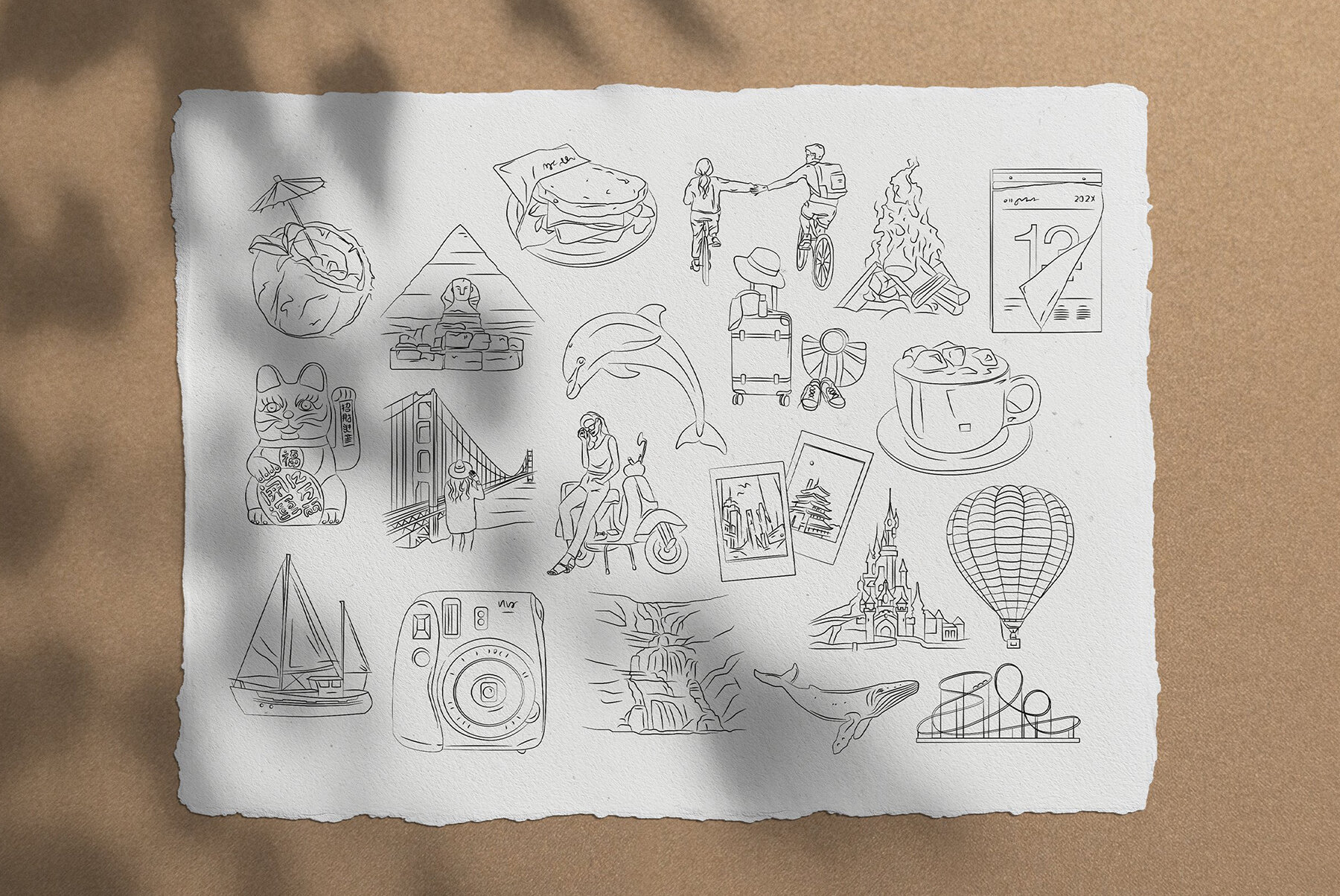 Travel Illustration Set 11