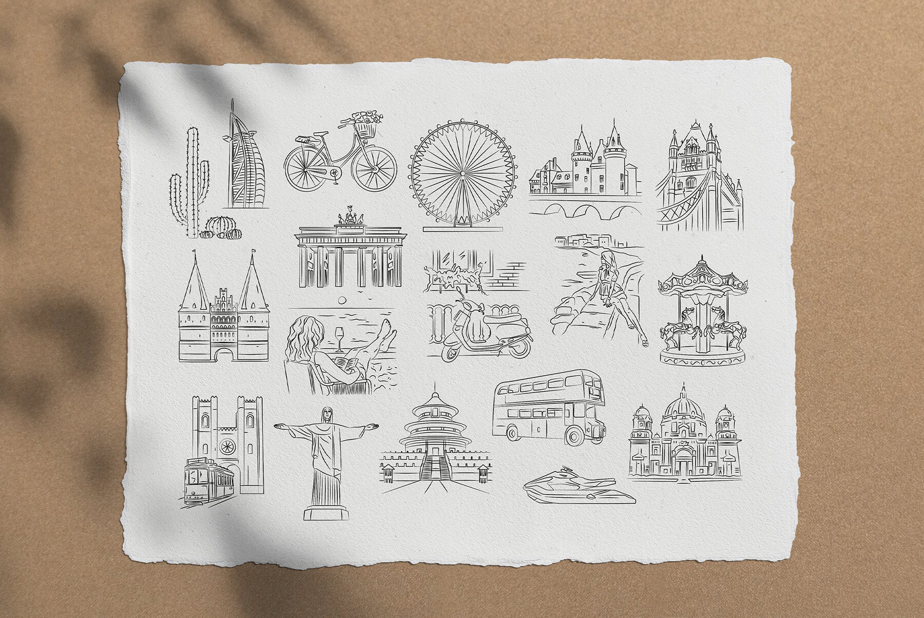 Travel Illustration Set 15