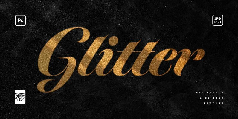 Glitter Photoshop Text Effect
