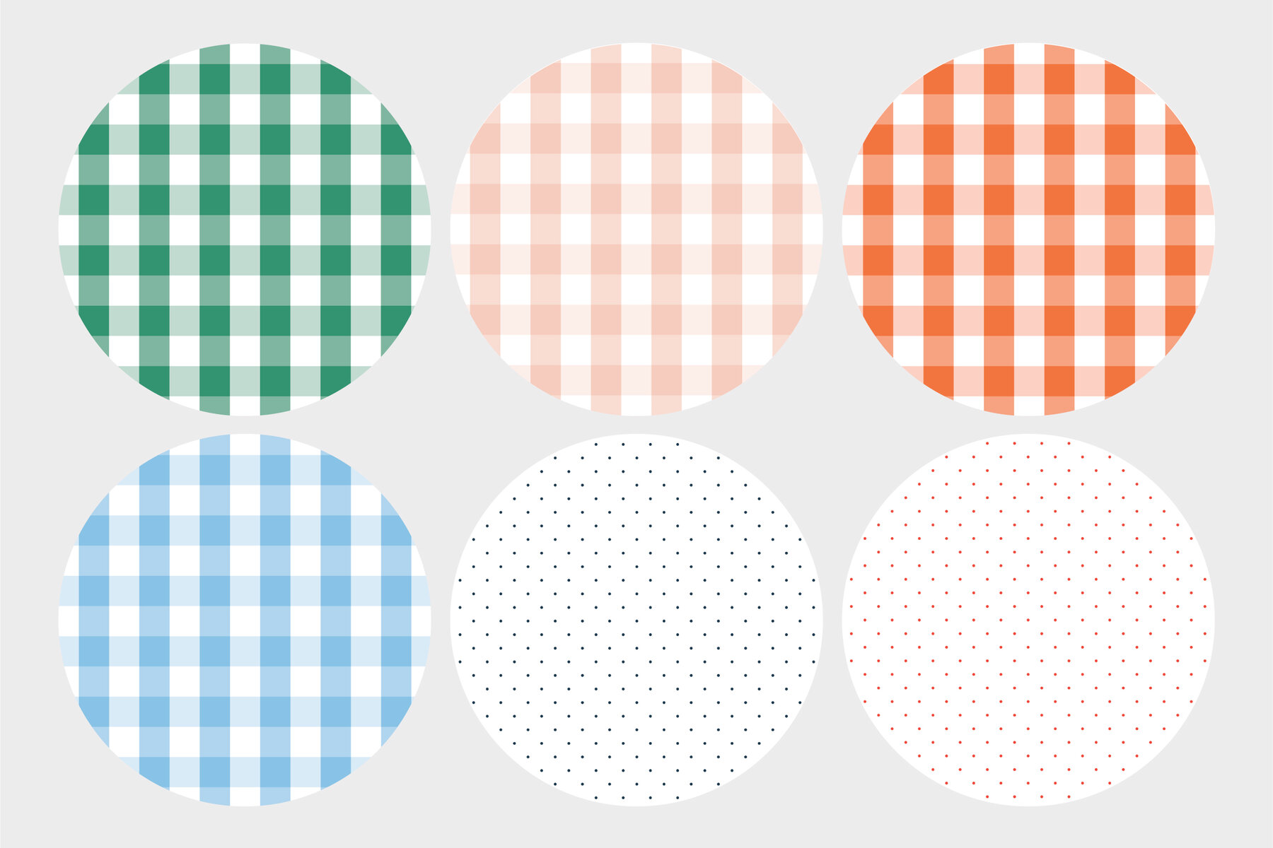 Gingham and Micro Dot Patterns plus Stitch Brushes 10