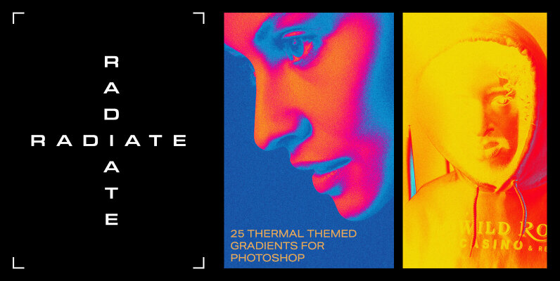Radiate Photoshop Gradients