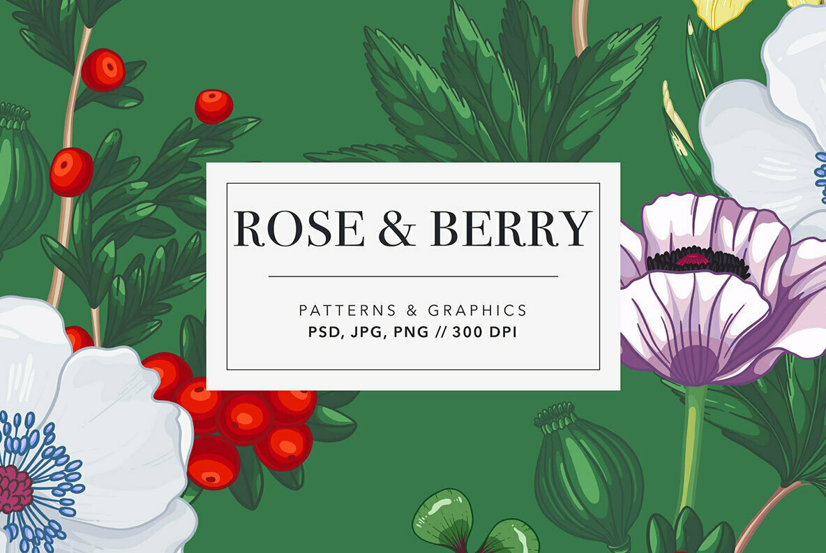 Rose   Berry Patterns 1