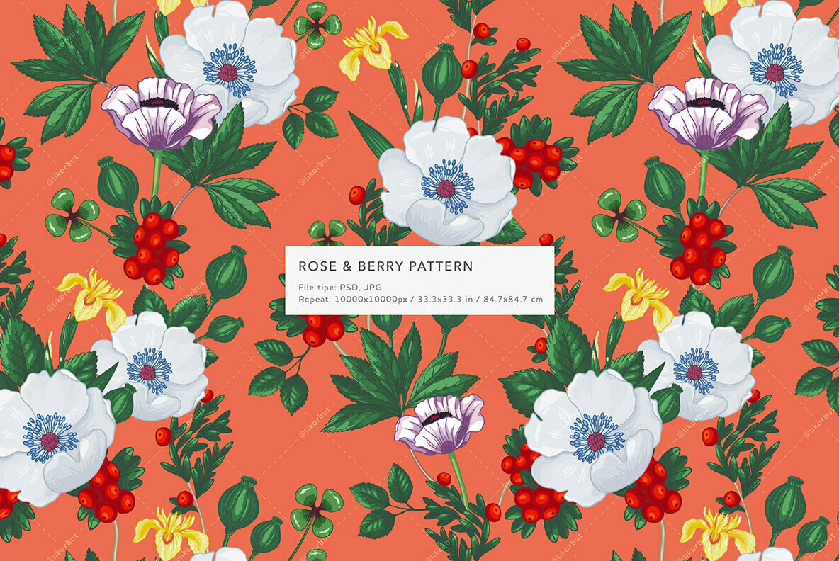 Rose   Berry Patterns 2