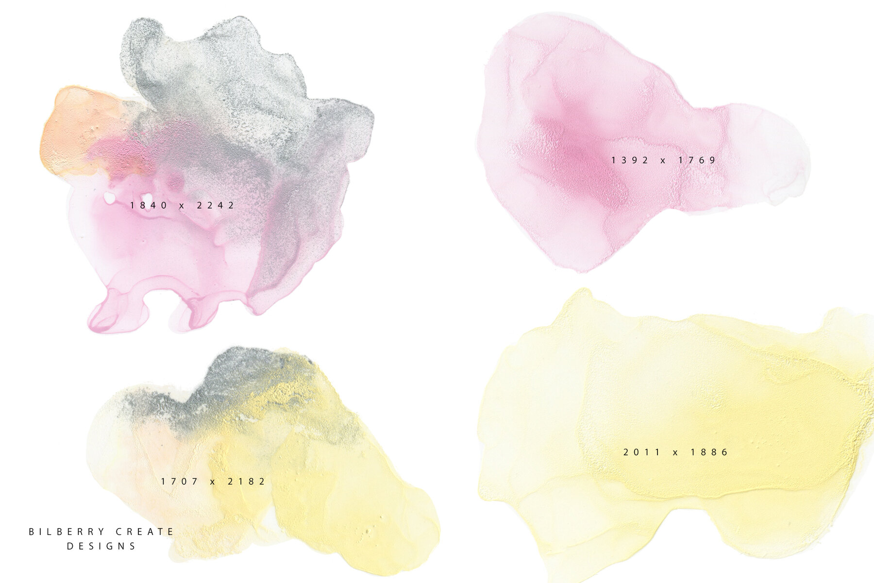 Pink Grey Ink Texture Collection 12