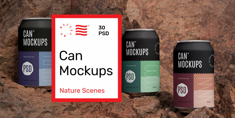 Can Mockups   Nature Scenes