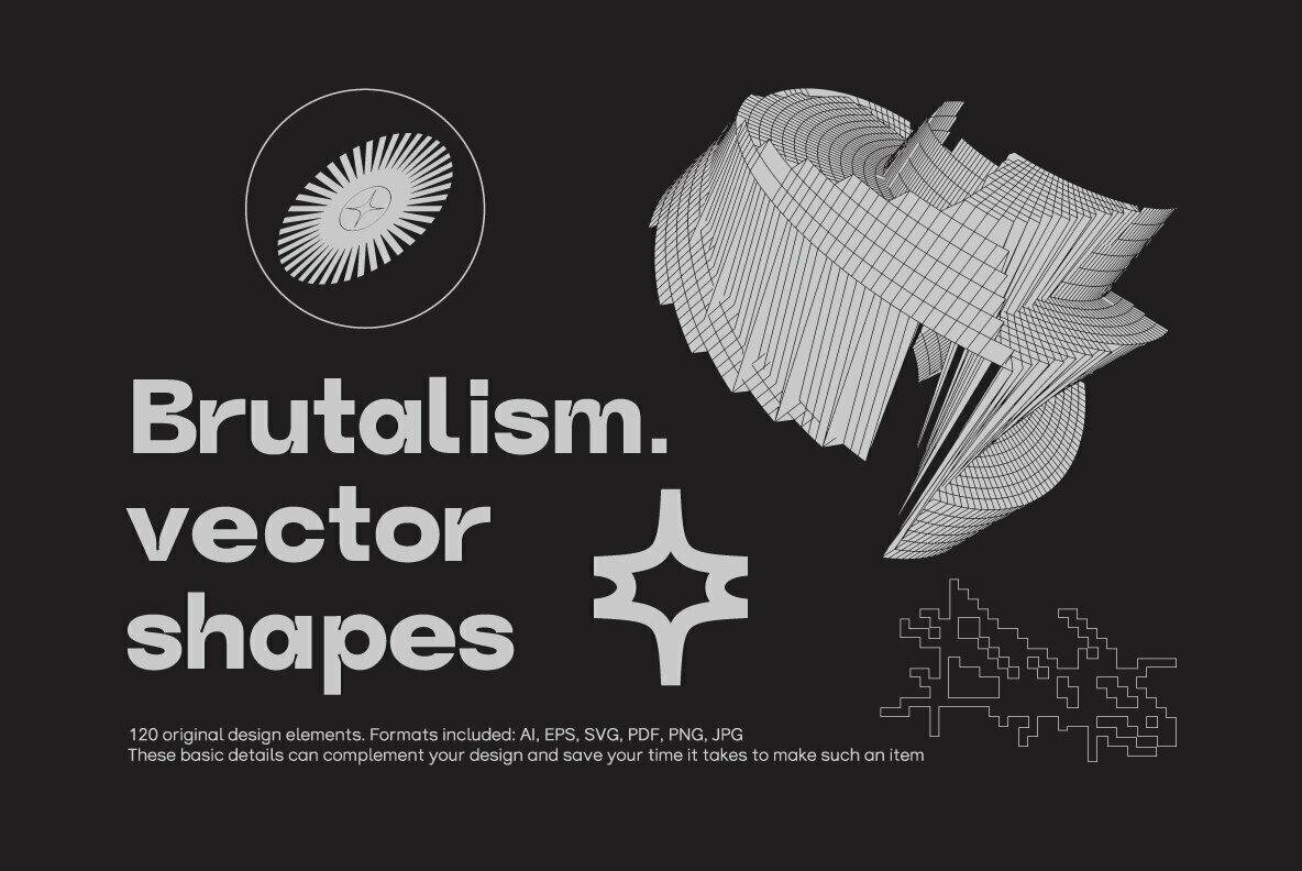 Brutalism Vector Shapes 1