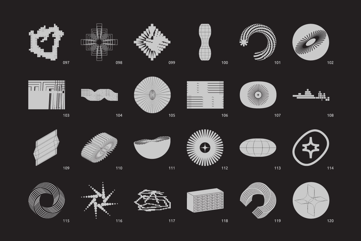 Brutalism Vector Shapes 10