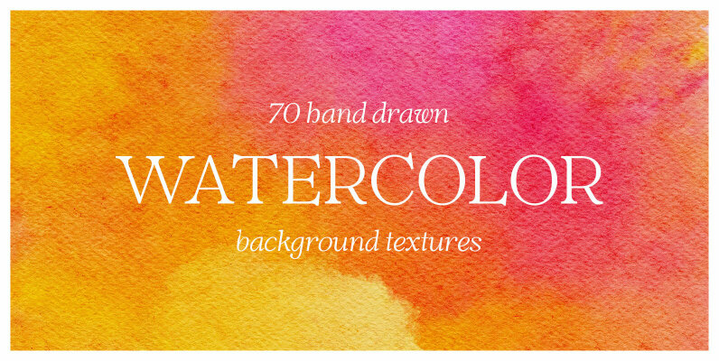 Handdrawn Watercolor Background Textures