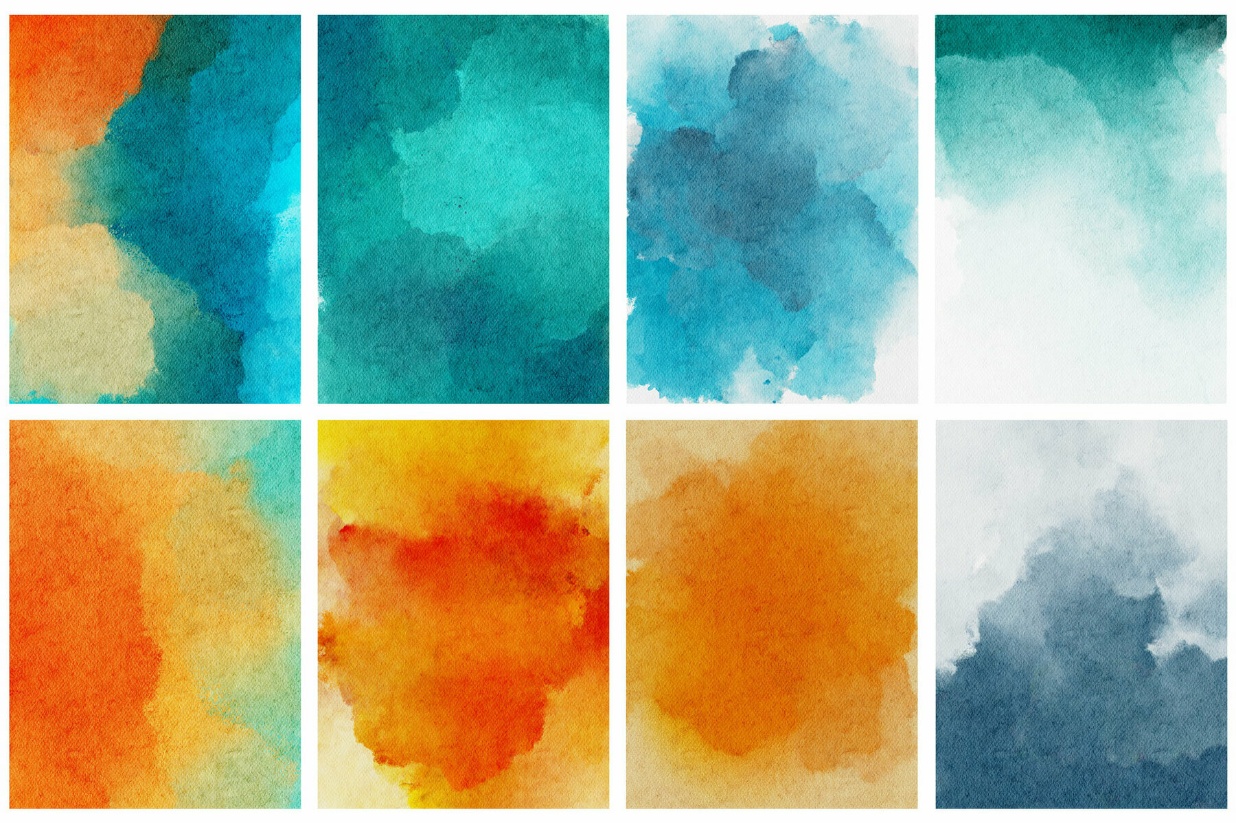 Handdrawn Watercolor Background Textures 5