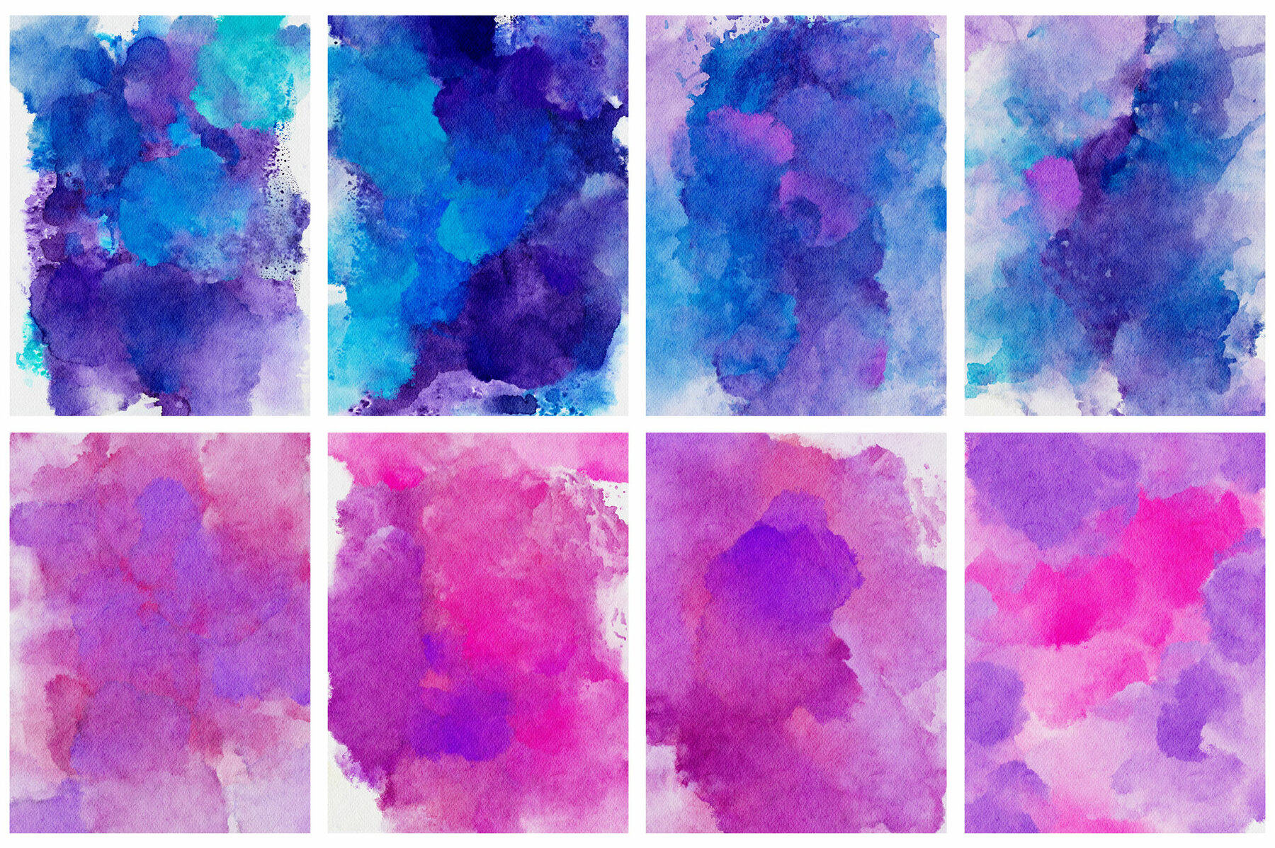 Handdrawn Watercolor Background Textures 8