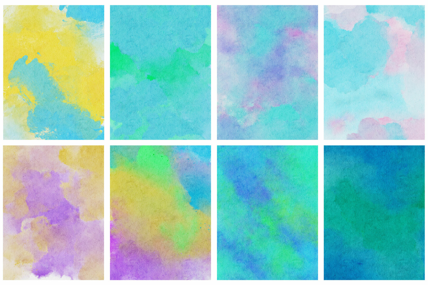 Handdrawn Watercolor Background Textures 12
