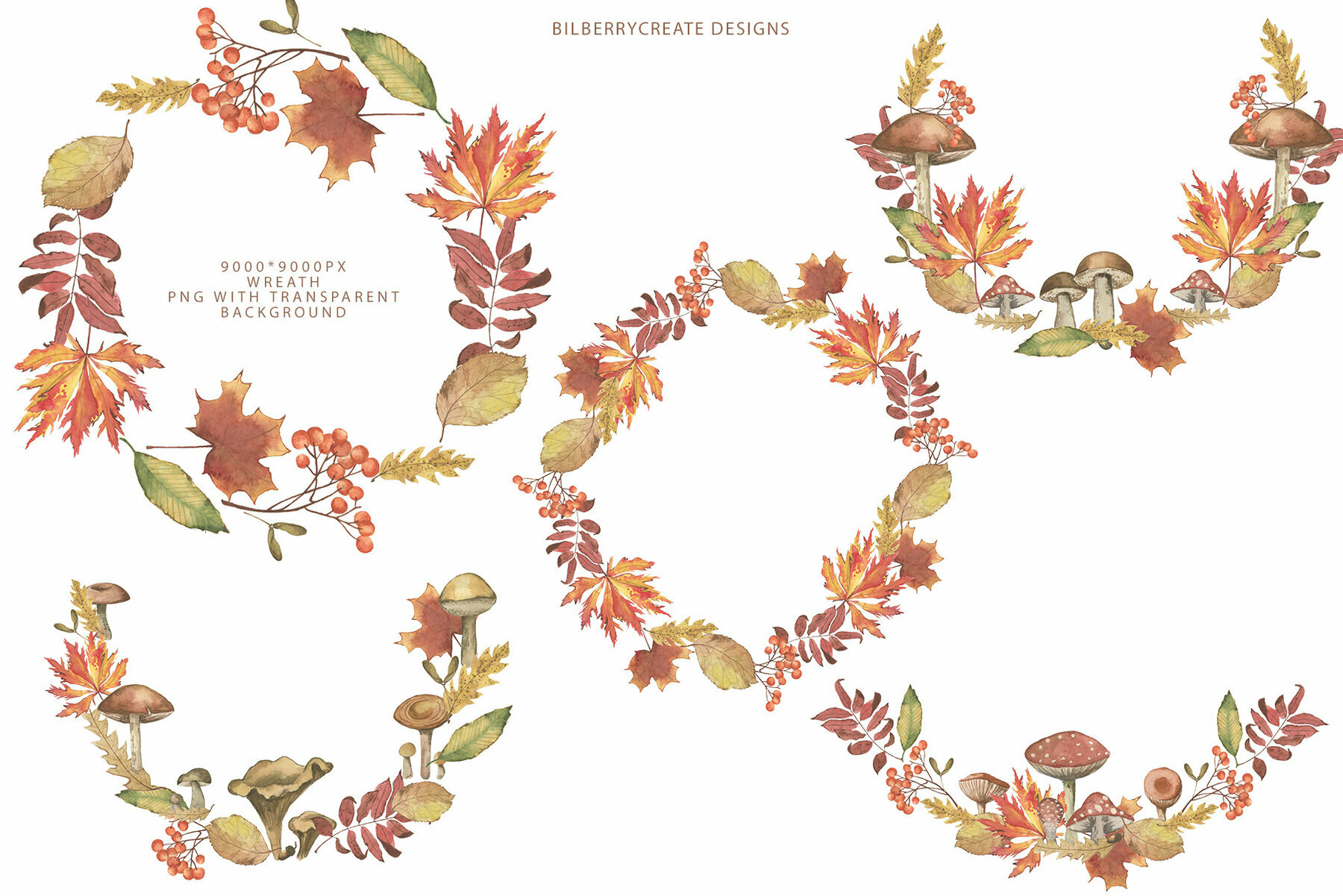 Watercolour Fantastic Fungi 5