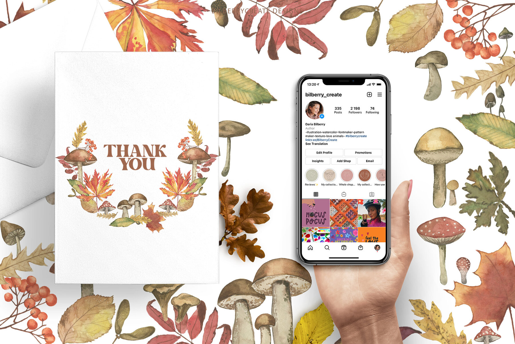 Watercolour Fantastic Fungi 11