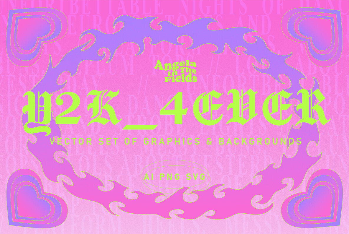 Y2K Themed Clipart Set 1