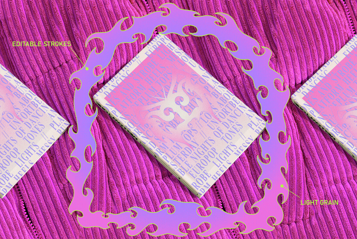 Y2K Themed Clipart Set 7