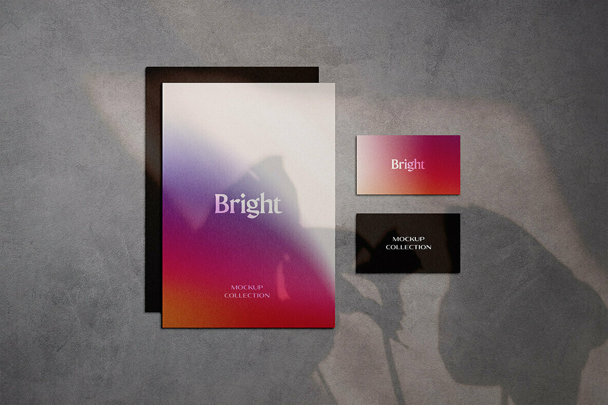 Sunset Stationery Mockup Scene 1