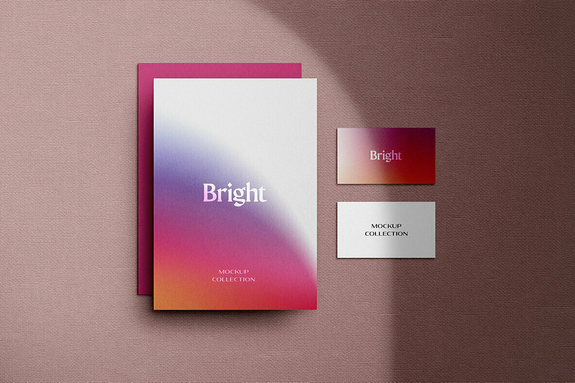 Sunset Stationery Mockup Scene 2