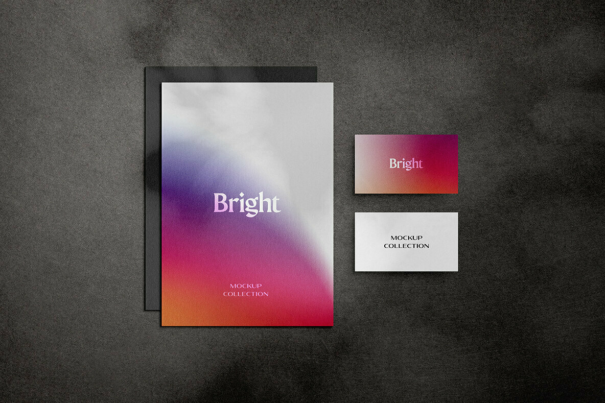 Sunset Stationery Mockup Scene 3