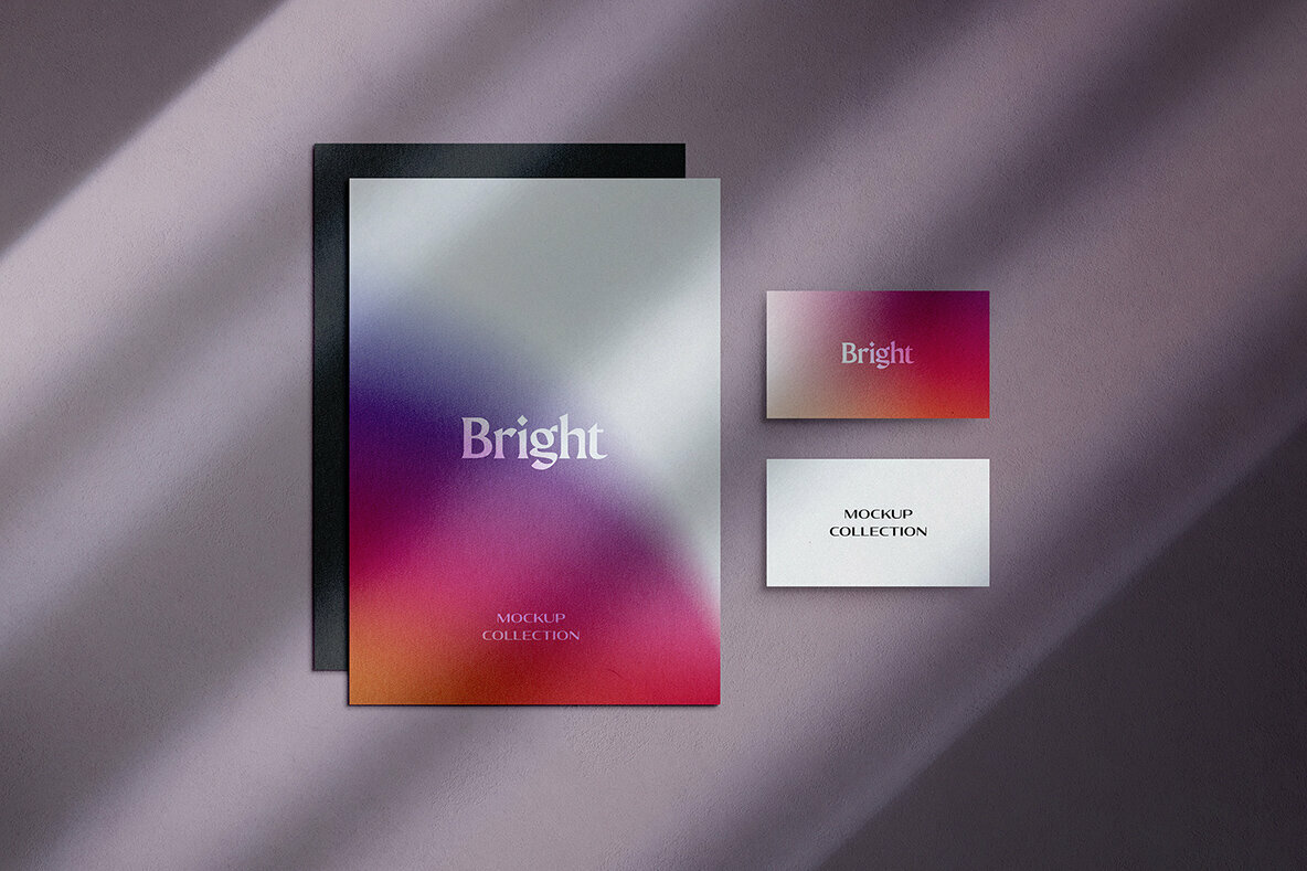 Sunset Stationery Mockup Scene 4