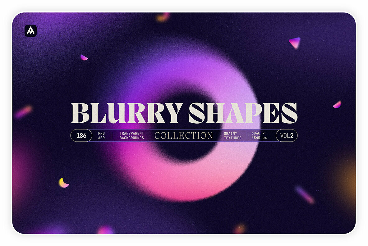 Blurry Gradient Shapes Collection 1