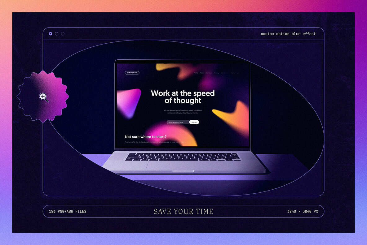 Blurry Gradient Shapes Collection 2
