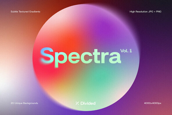 Spectra - 20 Textured Gradients Graphics - YouWorkForThem