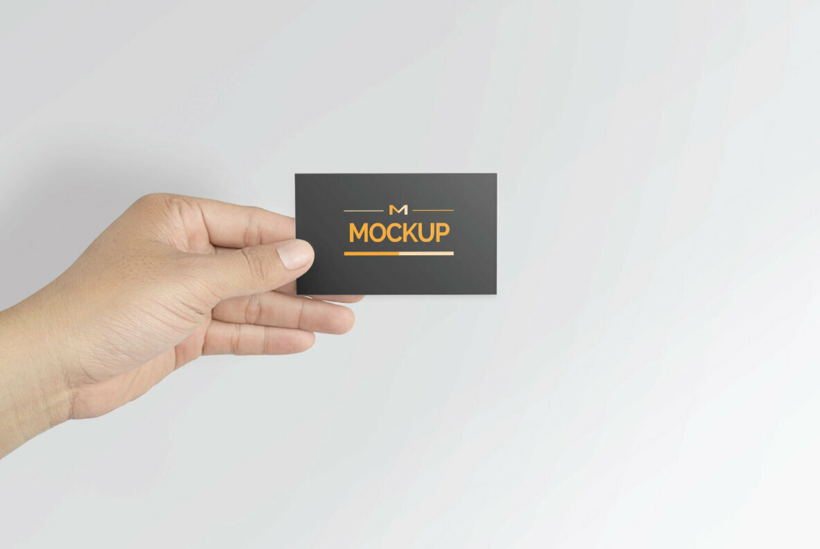 6 Style Business Card Mockups 5