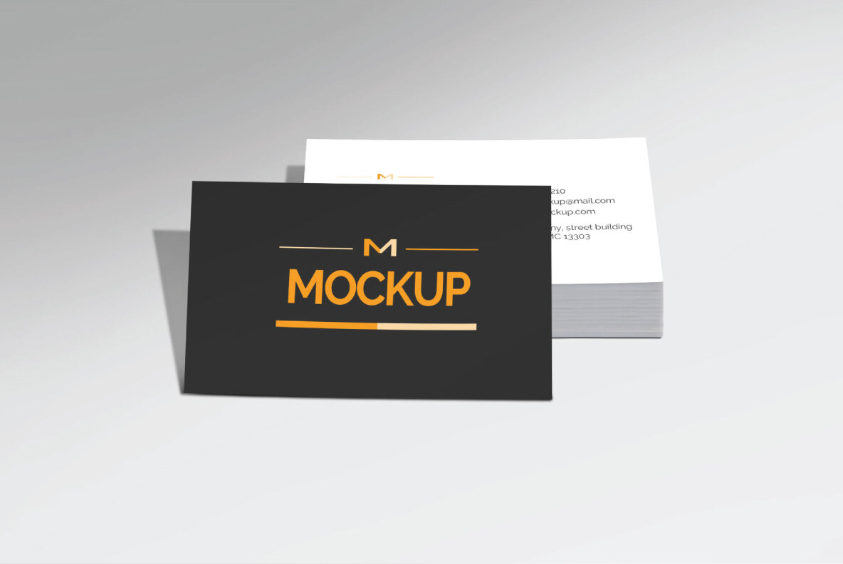 6 Style Business Card Mockups 6