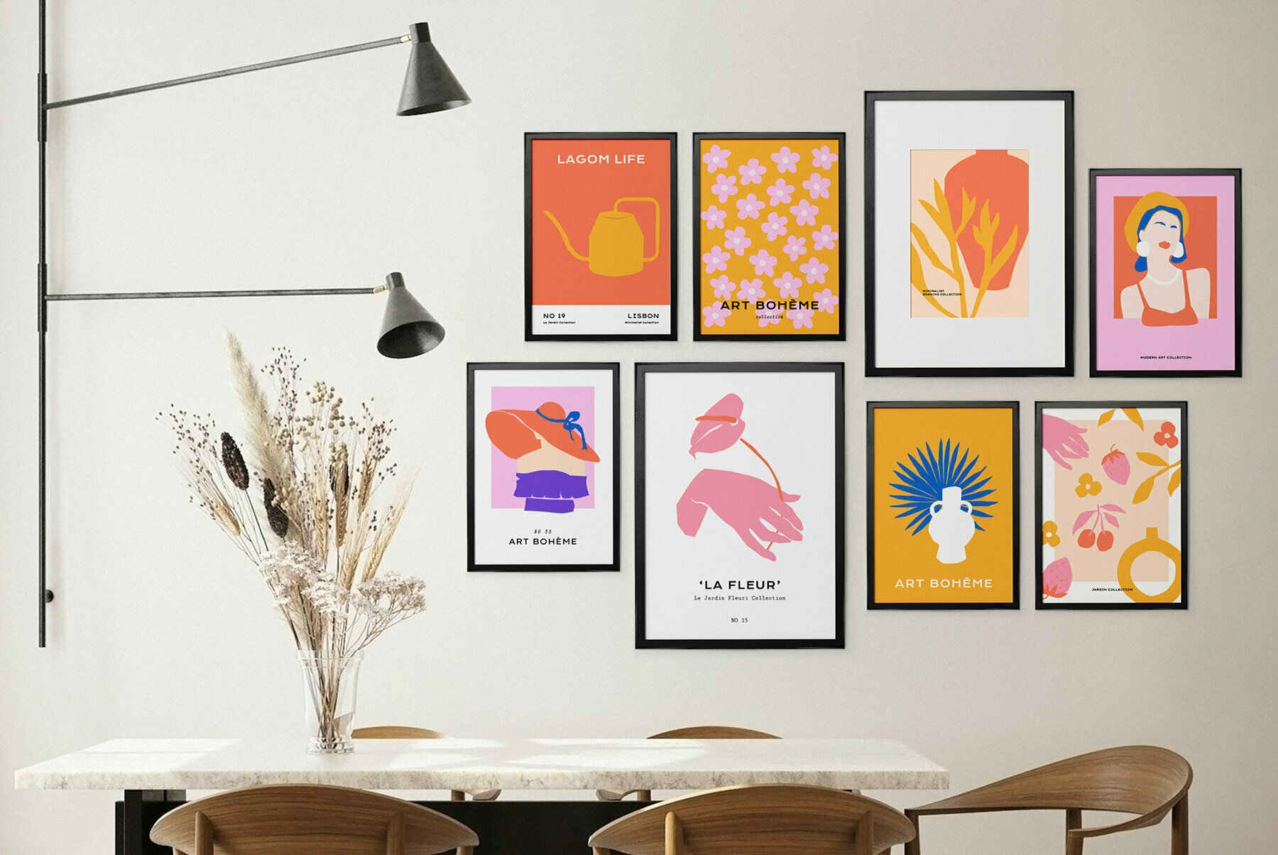 Abstract Floral Poster Collection 3