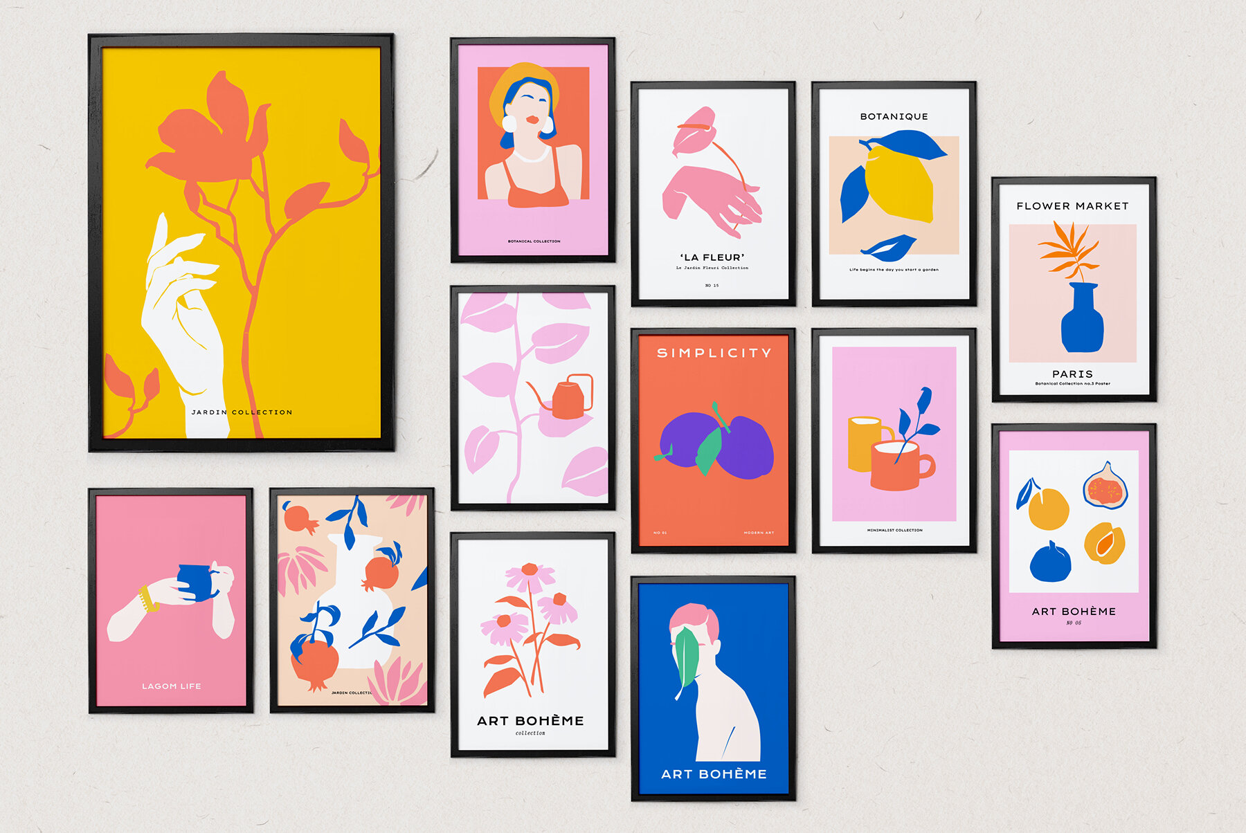 Abstract Floral Poster Collection 6