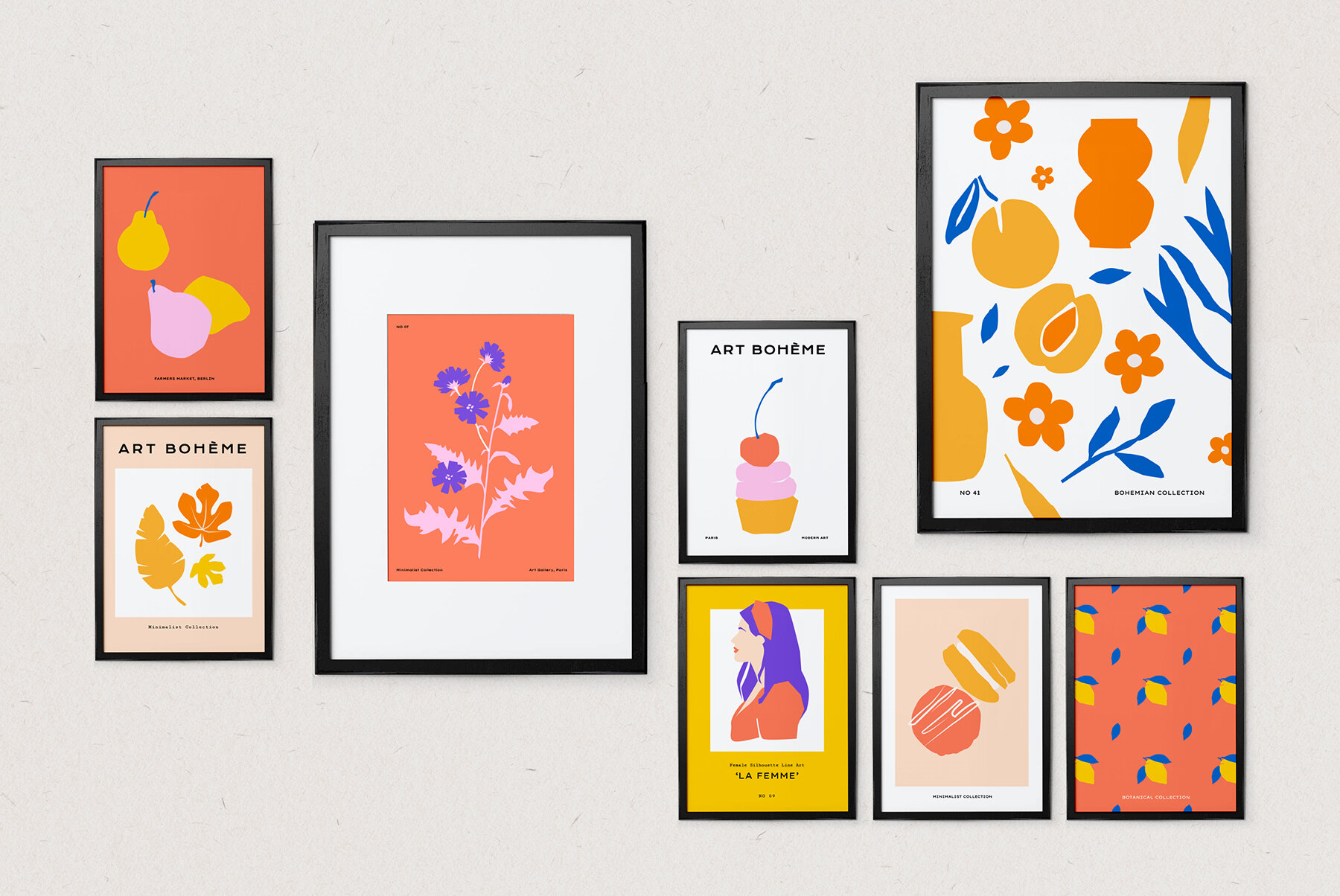 Abstract Floral Poster Collection 7