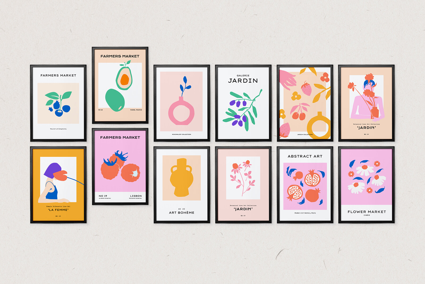 Abstract Floral Poster Collection 8