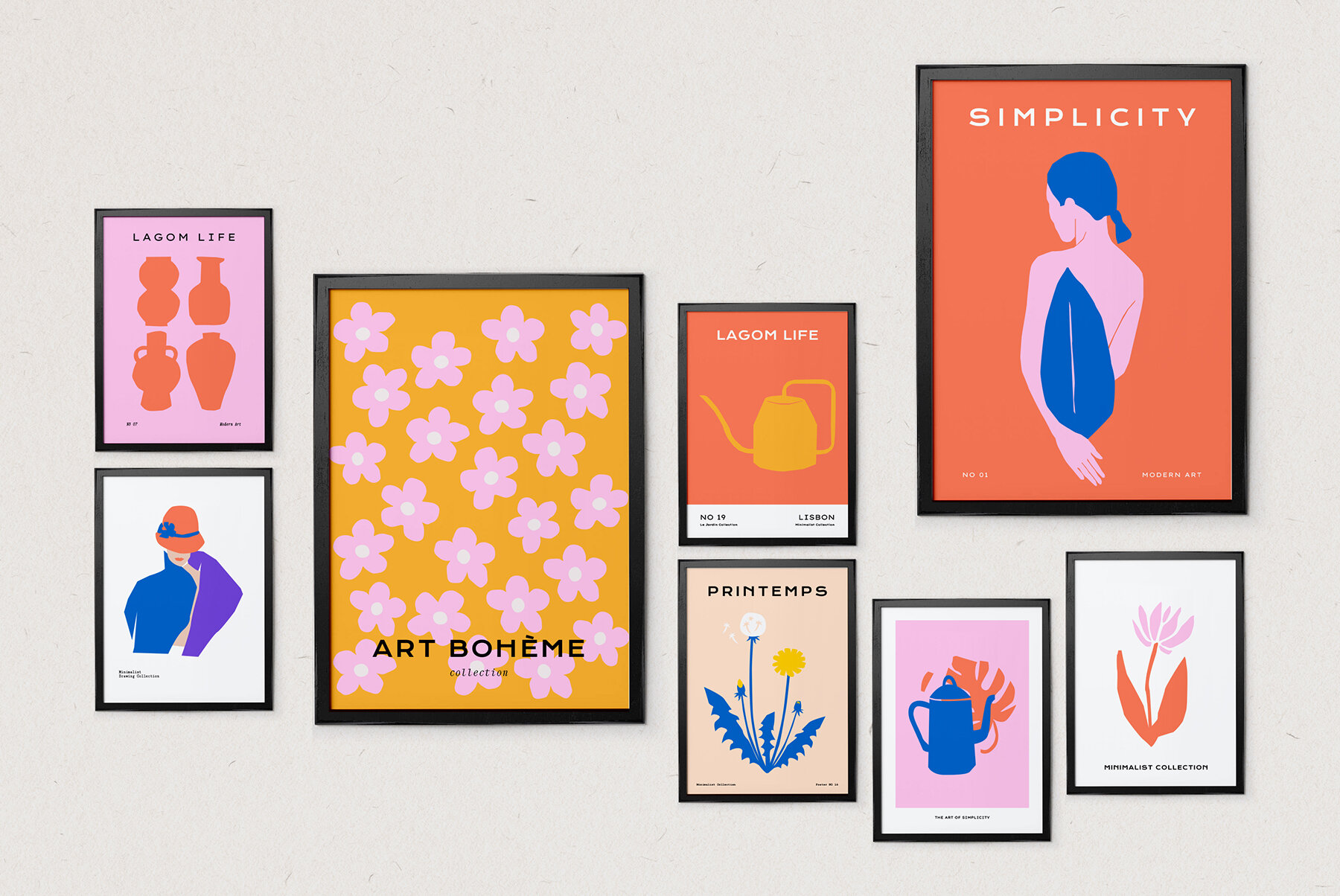 Abstract Floral Poster Collection 11