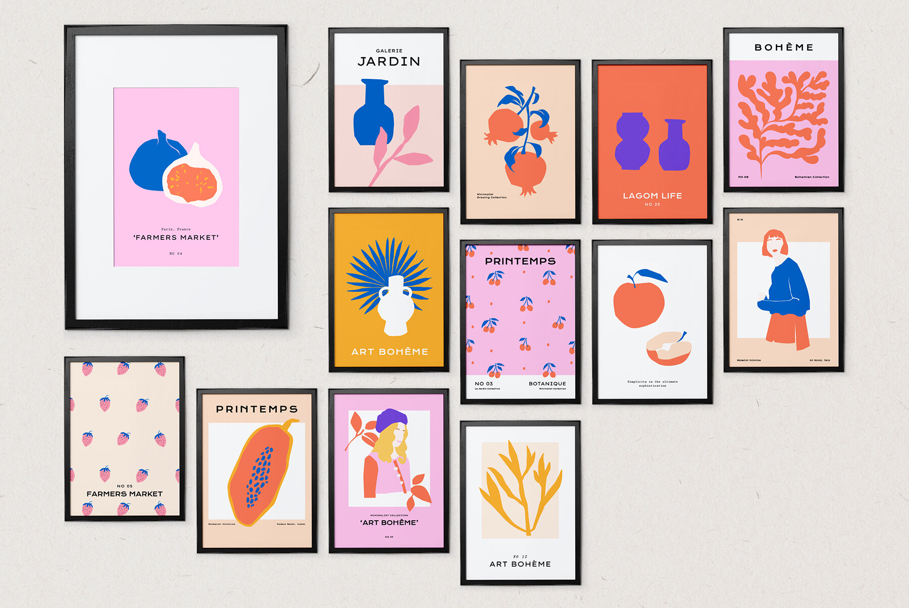 Abstract Floral Poster Collection 12