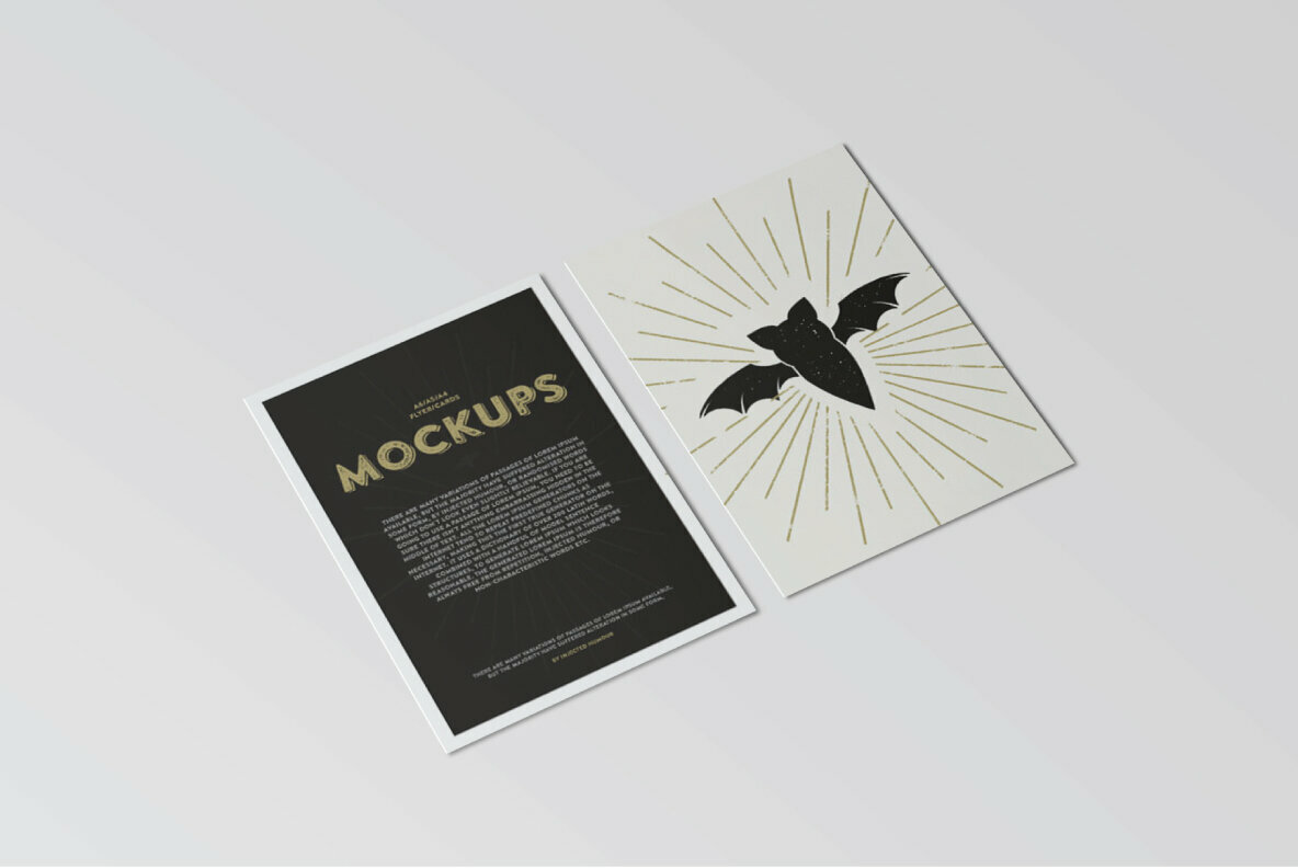 A6 Flyer Postcard Mockup 5