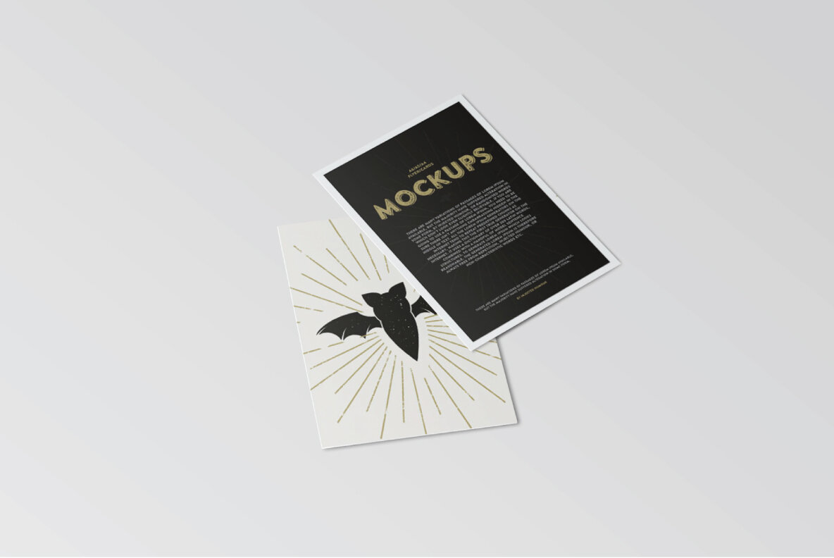A6 Flyer Postcard Mockup 7