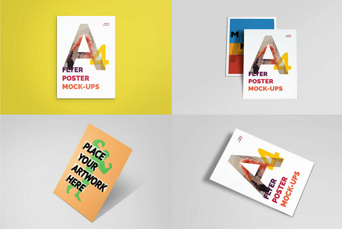 A4 Poster Flyer Mockups 2