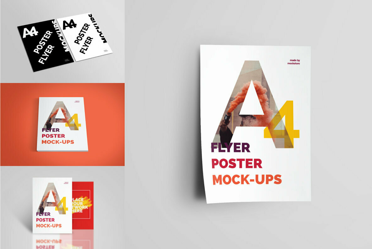 A4 Poster Flyer Mockups 3