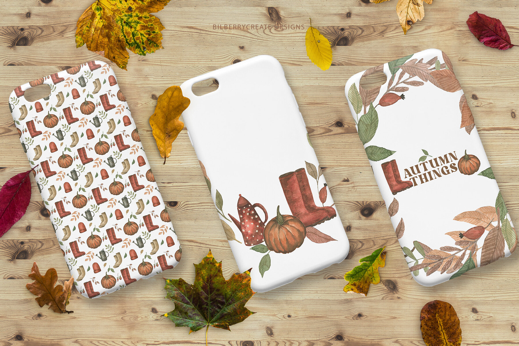 Watercolour Autumn Things 6