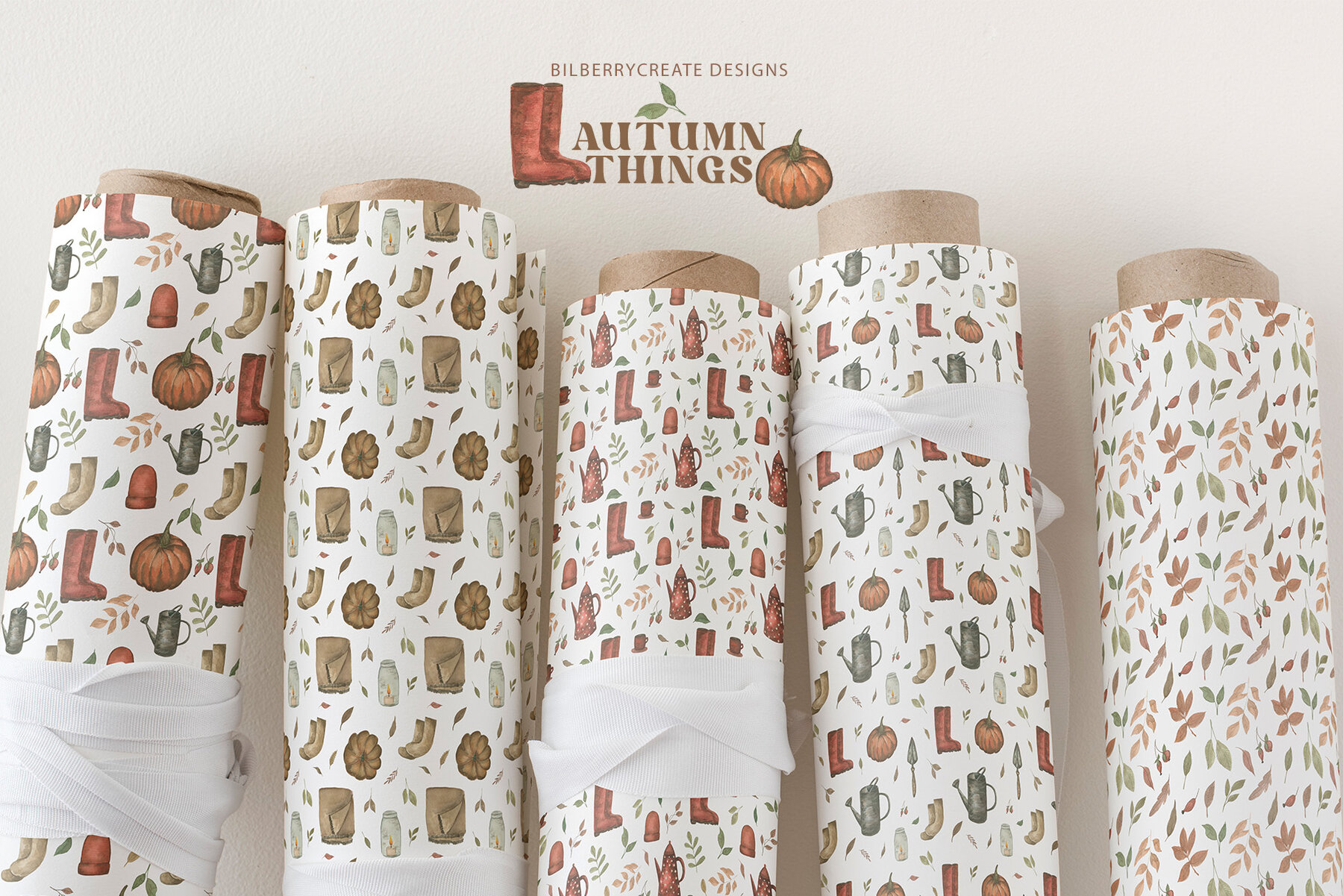 Watercolour Autumn Things 7