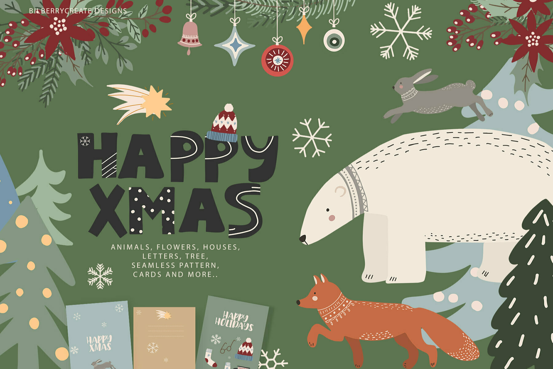 HAPPY XMAS Art Set 1