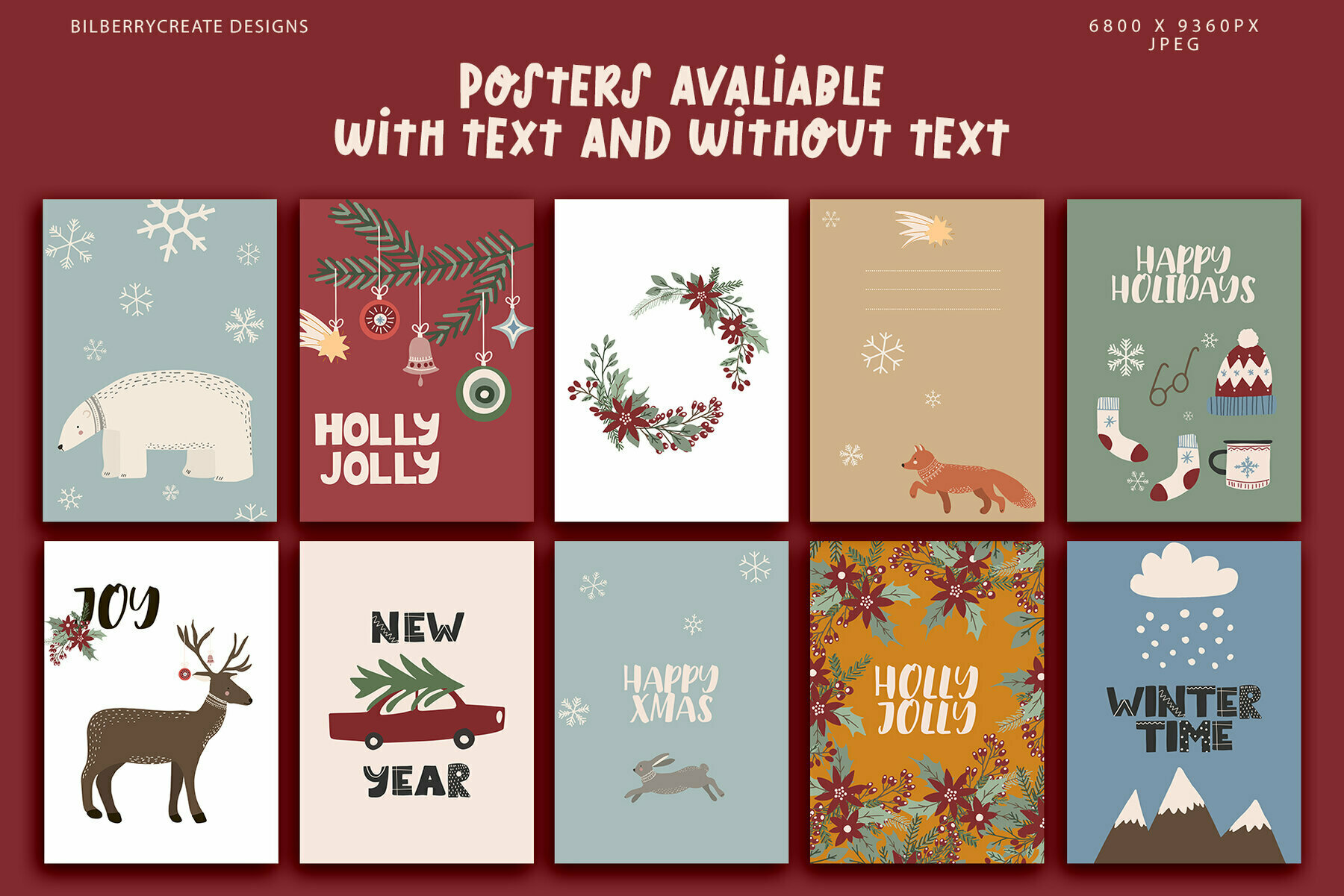 HAPPY XMAS Art Set 3