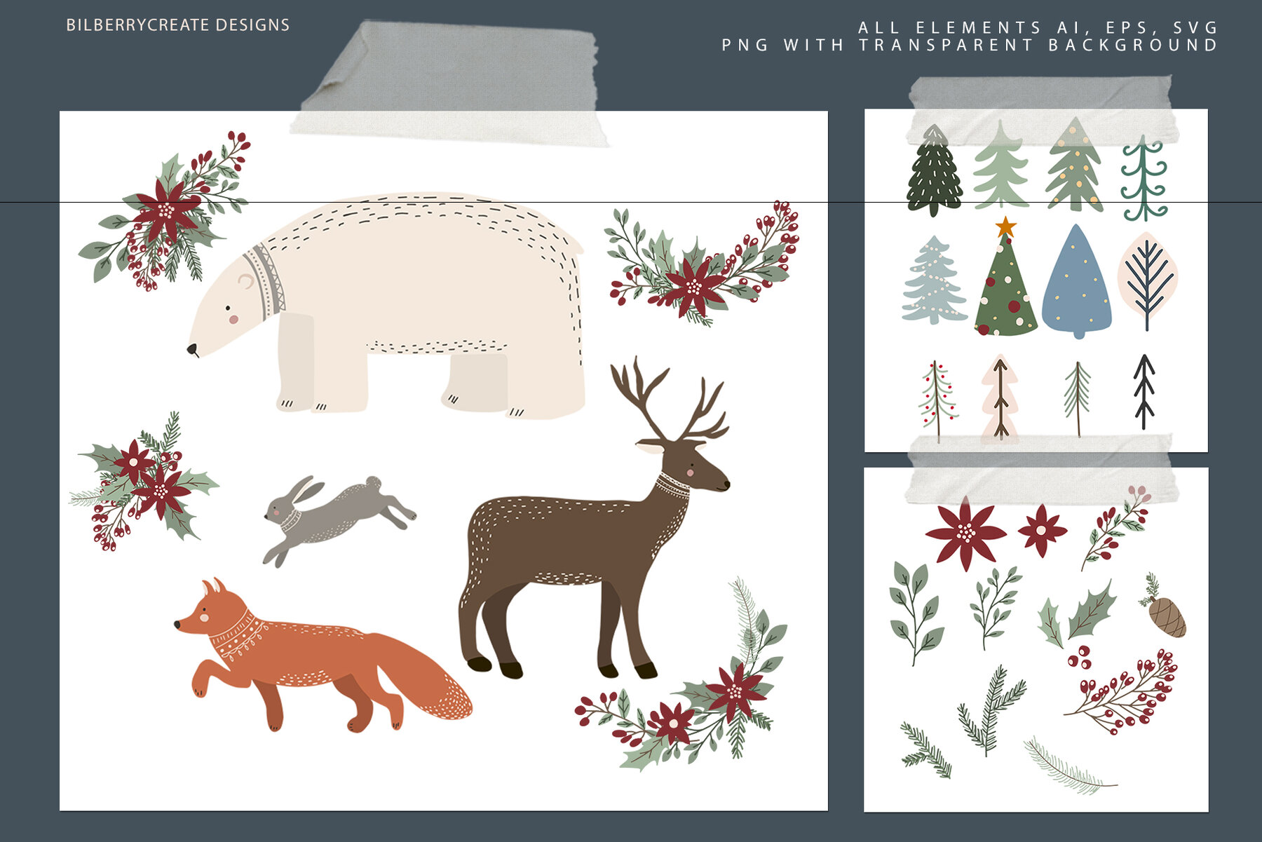 HAPPY XMAS Art Set 6