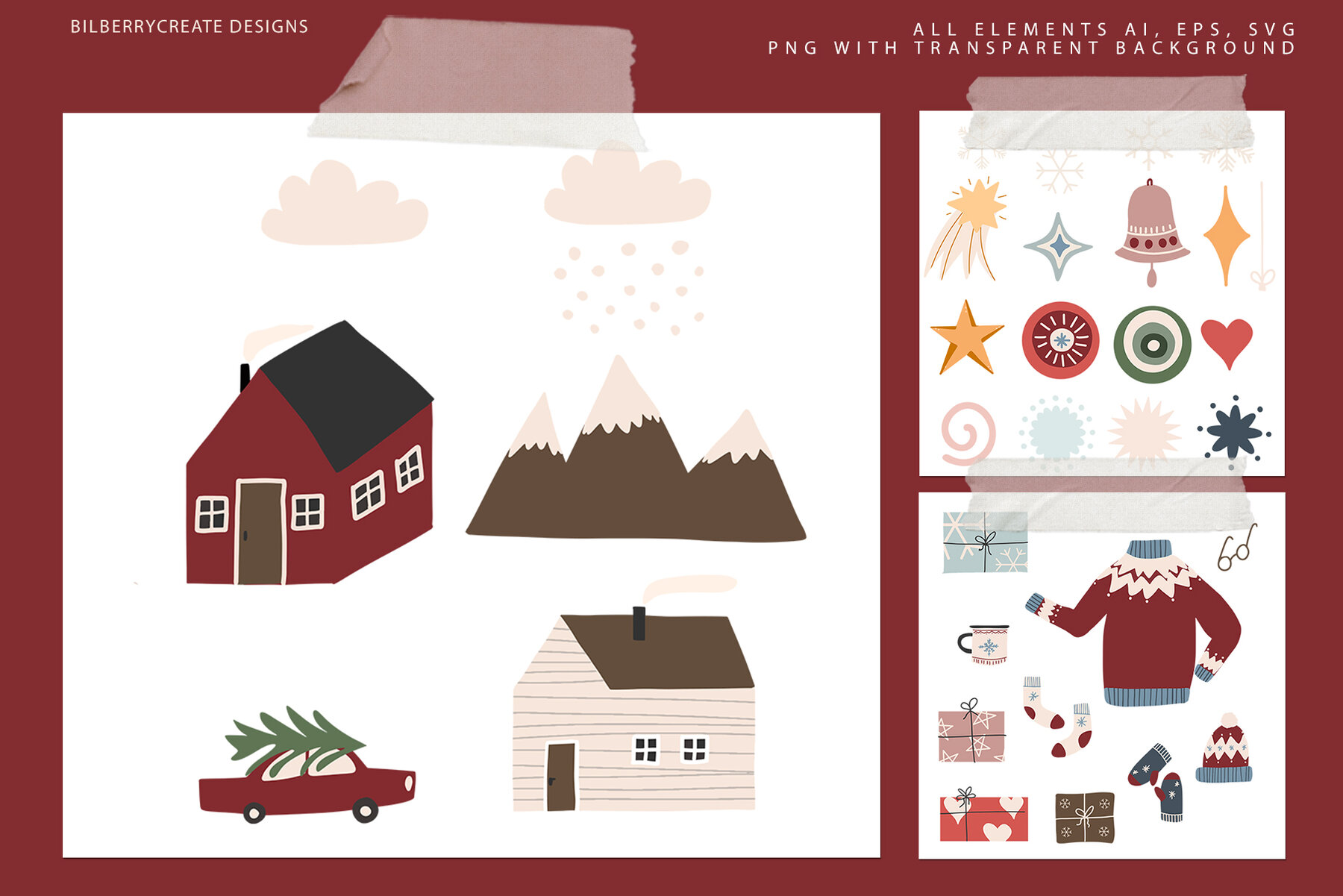 HAPPY XMAS Art Set 7