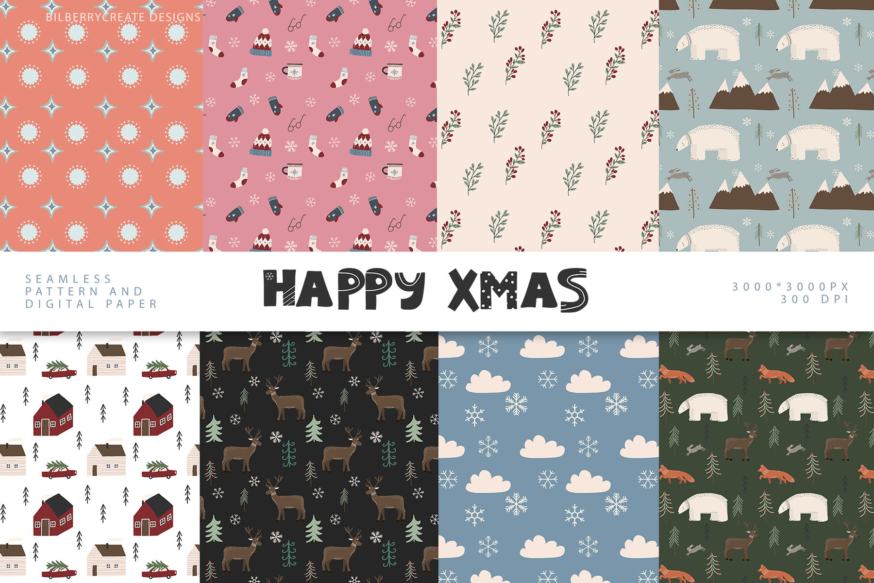 HAPPY XMAS Art Set 10