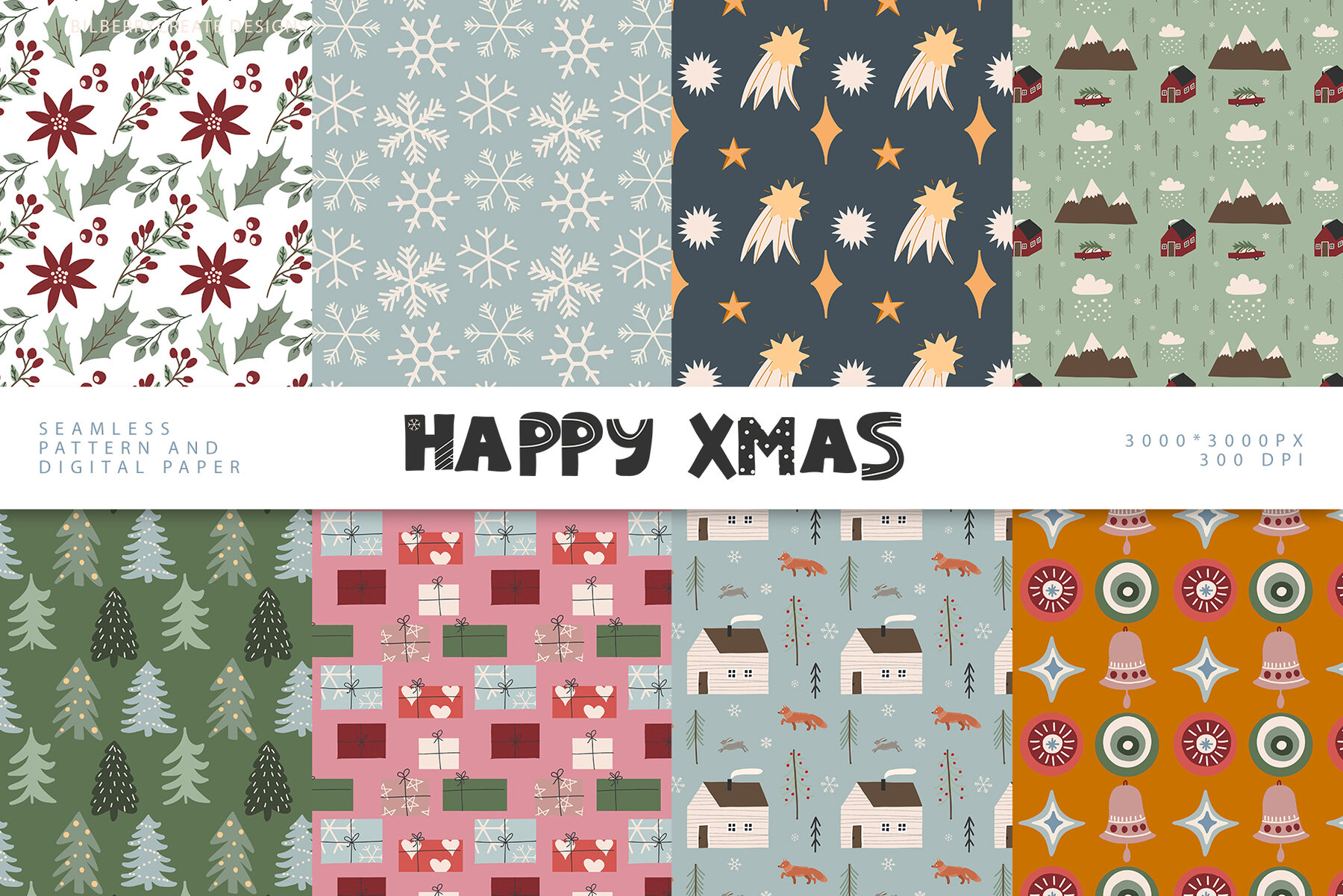 HAPPY XMAS Art Set 11