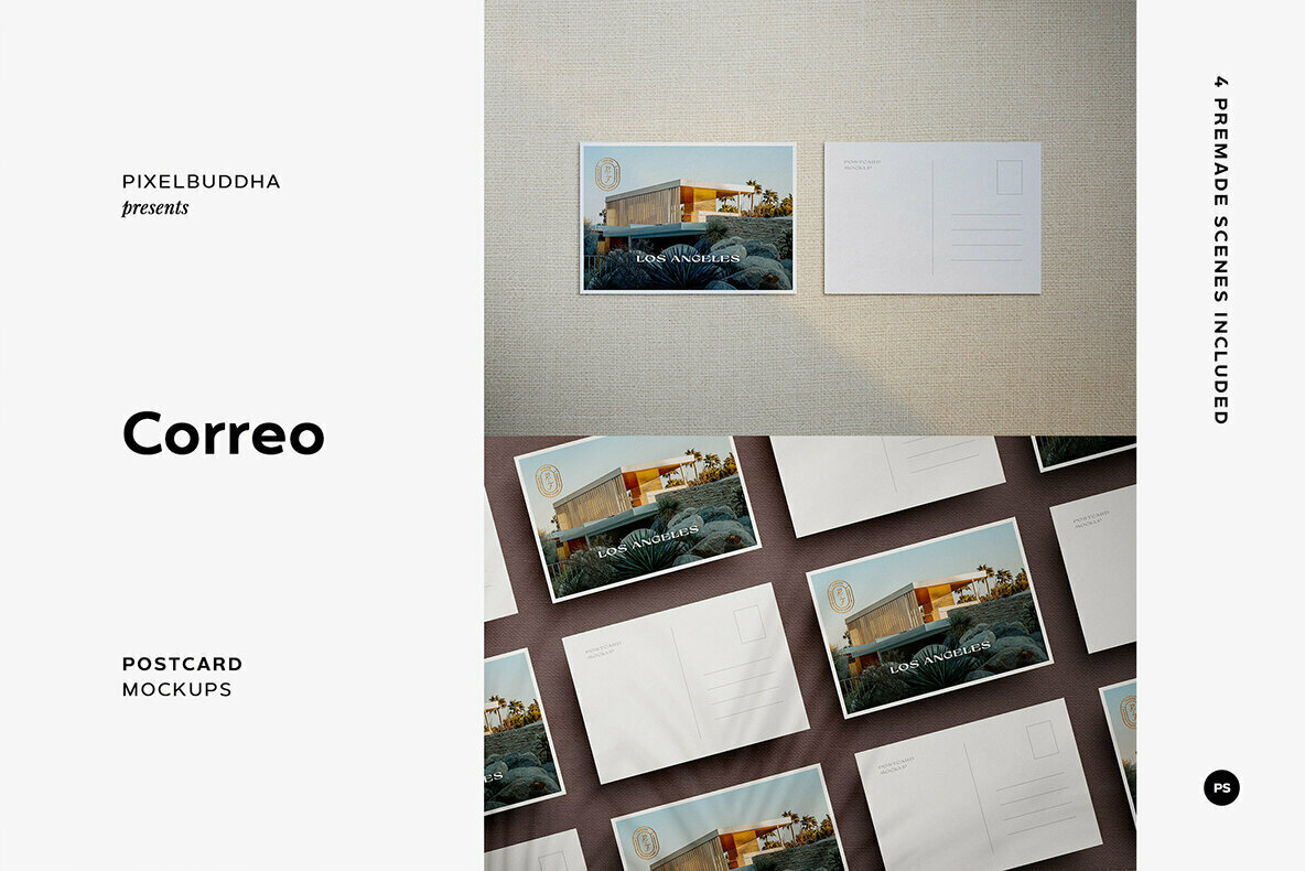 Correo Postcard Mockups 1