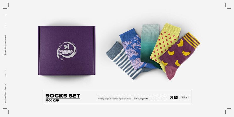 Socks Set Mockup
