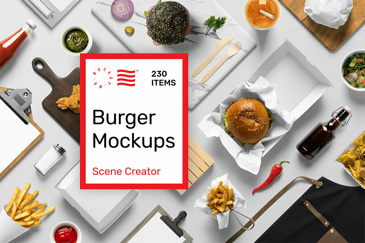 Burger Mockups   Scene Creator 1