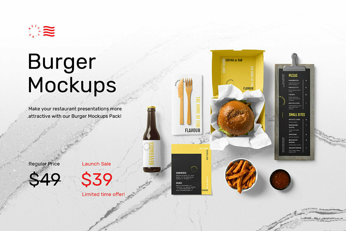 Burger Mockups   Scene Creator 2